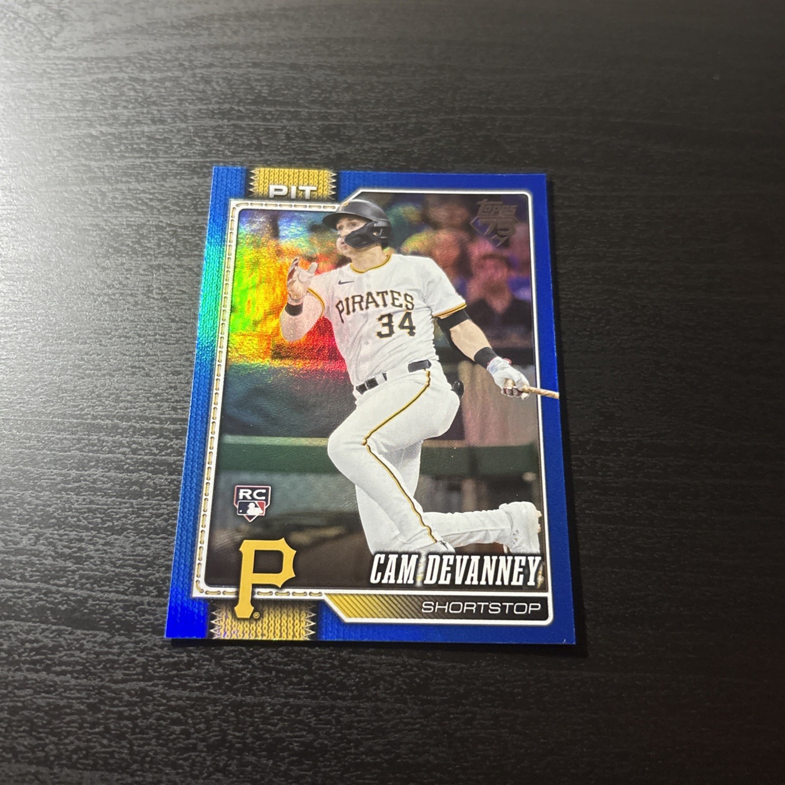 2026 Topps Series 1 268 Cam Devanney Pirates Blue #/150