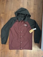 New Vans maroon black collared with a hood jacket 5,000mm HYDROFUGE DURABLE SzS