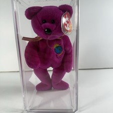 Ty Beanie Baby Millennium 1999 Beanie Babies In Display Case w/ Tag Error