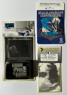 3 Detail Sets: Nozzles, Pitot Tube & Metal Landing Gear for Trumpeter 1/72 RA-5C