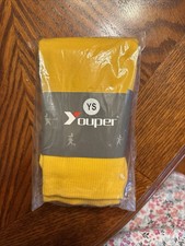 Youper Youth Small Baseball - Softball Socks In Package, Shoe Size 10-1, Yellow