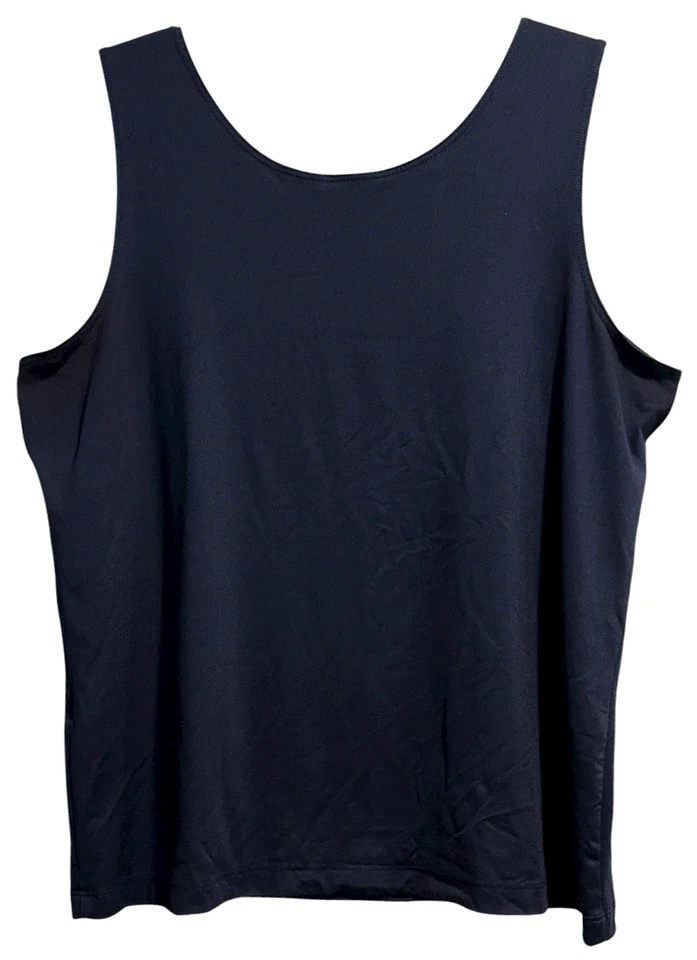 Blusa sin mangas Chicos talla 3 o XL azul marino cuello redondo Foto 2 de 4