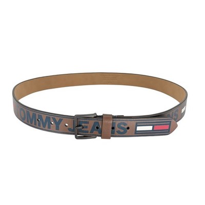 Tommy Hilfiger Tommy Jeans Logo Belt Mens Large L 38-40 Brown Streetwear Y2K