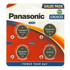 4x Panasonic CR2032 3V Lithium Coin Cell Battery DL BR 2032 Longest Expiry UK