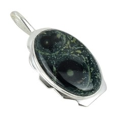Kambaba Jasper/ Star Galaxy Pendant 925 Sterl...