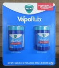 Vicks VapoRub Cough Suppressant Topical Analgesic Ointment, 2 pk./3.53 oz.