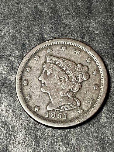 1851 Half Cent - Bild 1 von 2
