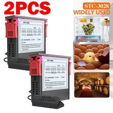 2Pack STC-3028 Temperature Controller 110-220V Thermostat DC 12V 24V NEW