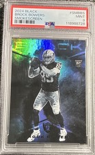Panini 2024 Black Brock Bowers Smokescreen Sm-bbs Rc Psa 9 Raiders Panini 2024 Black Brock Bowers Smokescreen Sm-bbs Rc Psa 9 Raiders