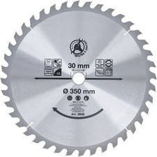 BGS DIY HARTMETALL-KREISS&Auml;GEBLATT HOLZ S&Auml;GEBLATT &Oslash; 350 x 30 x 3,4 mm 40 Z&Auml;HNE