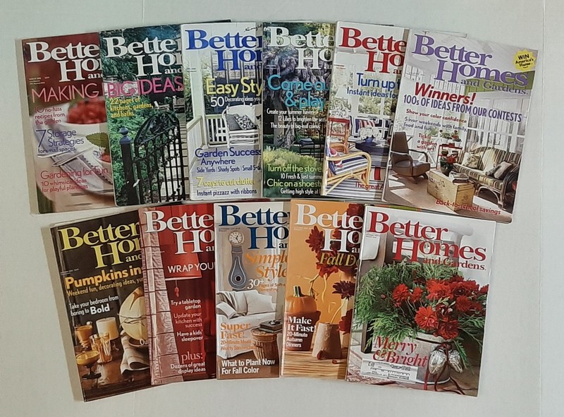 Better Homes and Gardens BHG Magazine Lot of 11 Issues from 2003, 2005-2007