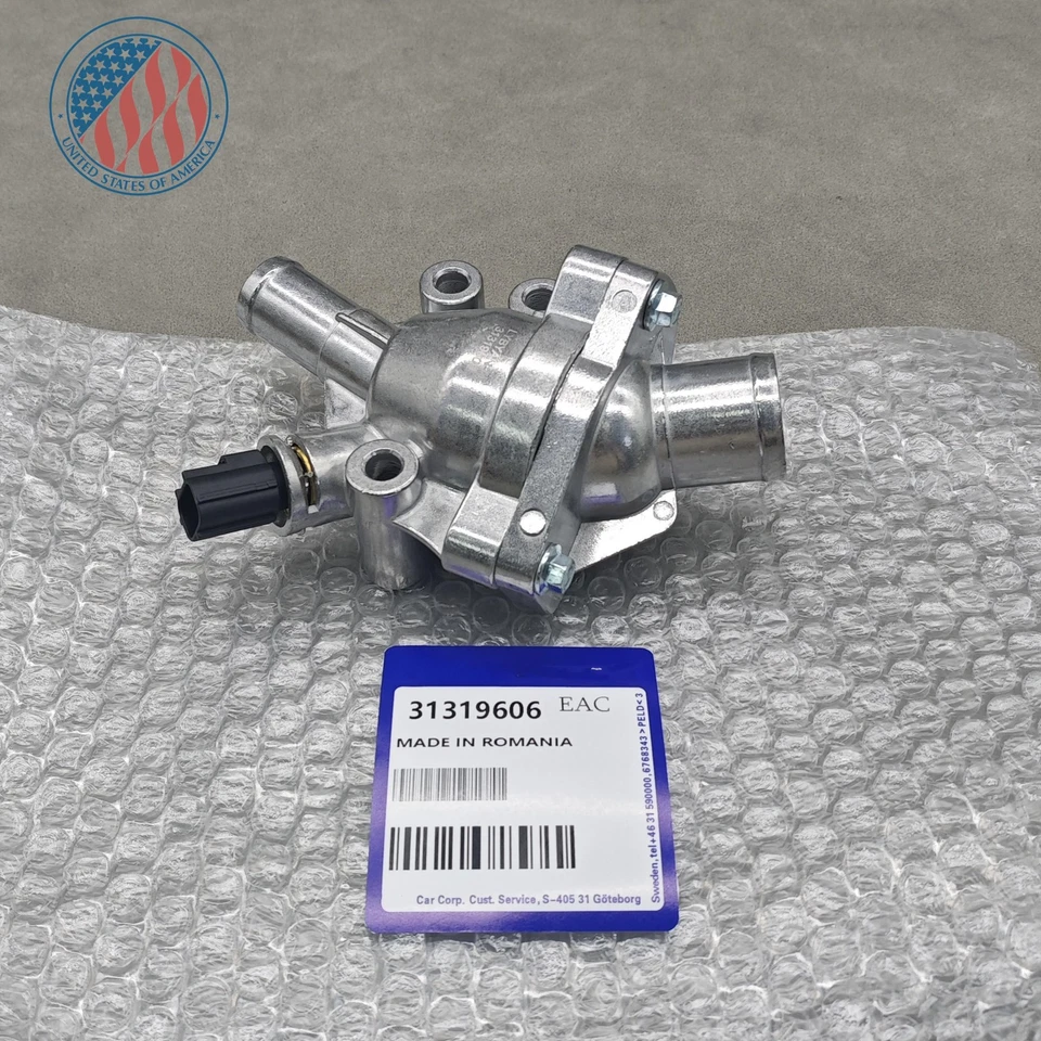 1× Thermostat Housing Aluminum Upgrade Kit 31319606 For Volvo C70 V50 S40 Foto 3 de 4