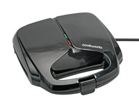 Cookworks 2 Portion Sandwich Toaster Black