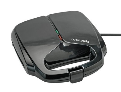 Cookworks 2 Portionen Sandwich-Toaster - schwarz