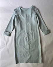 M. Martin Light Seafoam Blue Sheath 3/4 Sleeve Tie Back Dress Size S / M