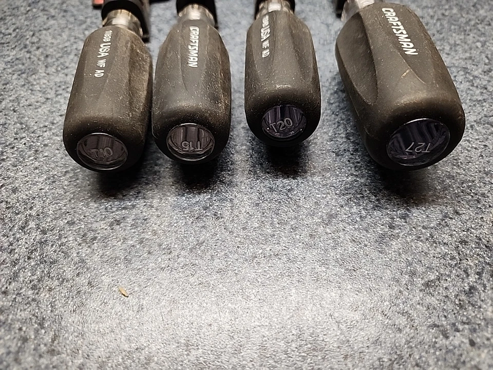 Craftsman Cushion Grip Torx Driver Set T10 - T27 USA NOS - Image 2 of 4