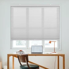 Cordless 1.5 Light Filtering Cellular Shade, 34 W x 60 H, Gray Cloud