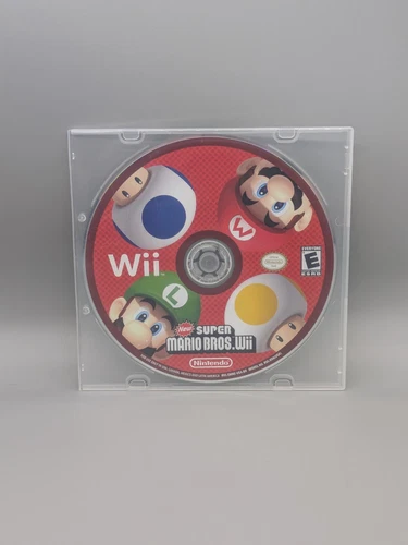 New Super Mario Bros. Wii (Nintendo Wii, 2009) Disc Only 