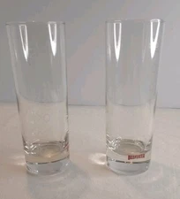 Lot Of 2 London Beefeater Clear Dry Gin Highball Glasses 1820 etched cups