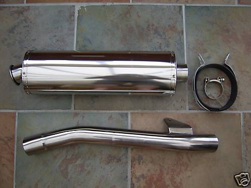 Suzuki Bandit 600 Stainless Steel Oval Race Exhaust Can 95-04 New