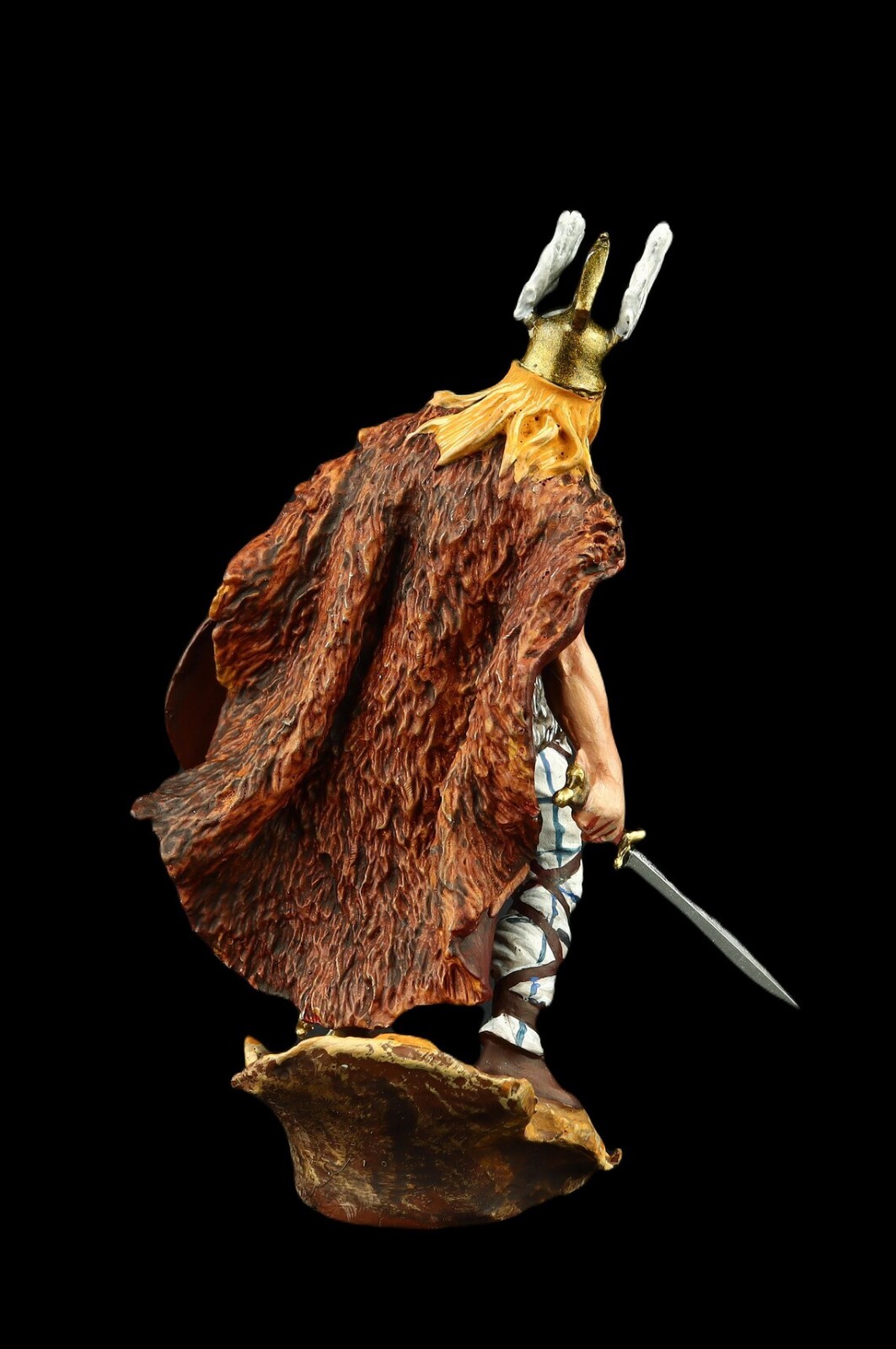 Soldatino Vichingo In Latta, Miniatura 54mm (1/32) Da Collezione, Fatto In Ucraina