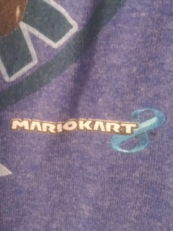 Mario Kart 8 Camiseta Azul Talla Pequeña Algodón Poliéster TM y 2014 Nintendo Foto 2 de 4