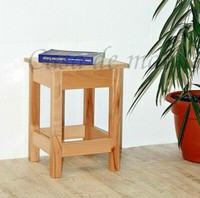 Casa Holz-Hocker Kernbuche Nachttisch Sitzhocker Blumentisch Beistell-Tisch Eck