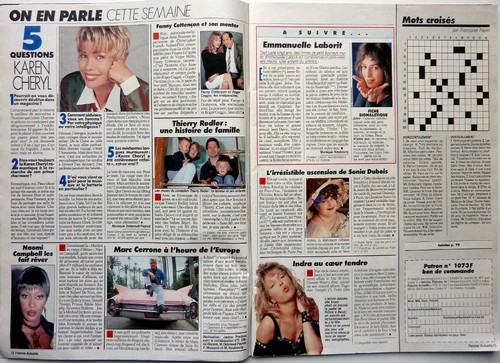 Mag rare 1993: Interview KAREN CHERYL_L'HOROSCOPE CELTE - Picture 1 of 2