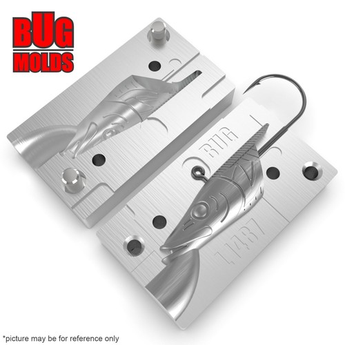 FishingSinkerMold AluminiumAngelform Köderherstellung Bleiformen Jig Sandy Andy - Bild 2 von 5