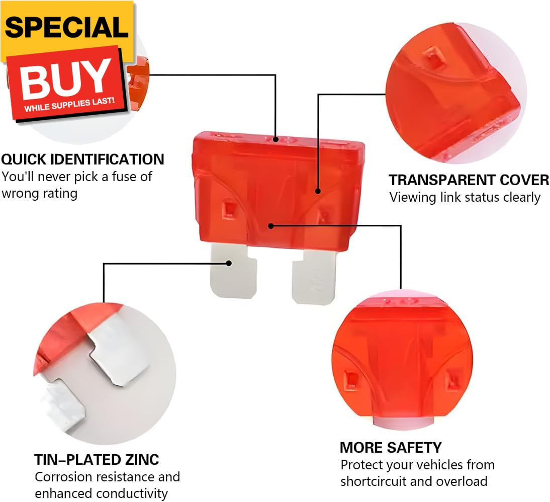 306PCS Car Fuses Assortment Kit, Mixed Vehicle Blade Fuses - Standard & Mini & L