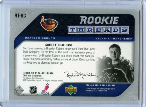 2005-06 Upper Deck Rookie Threads Pick what you need!!!! - Picture 23 of 129