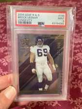 Brock Lesnar 2004 Leaf R & S #155 Rookie PSA 9, Longevity #1 of 999!!