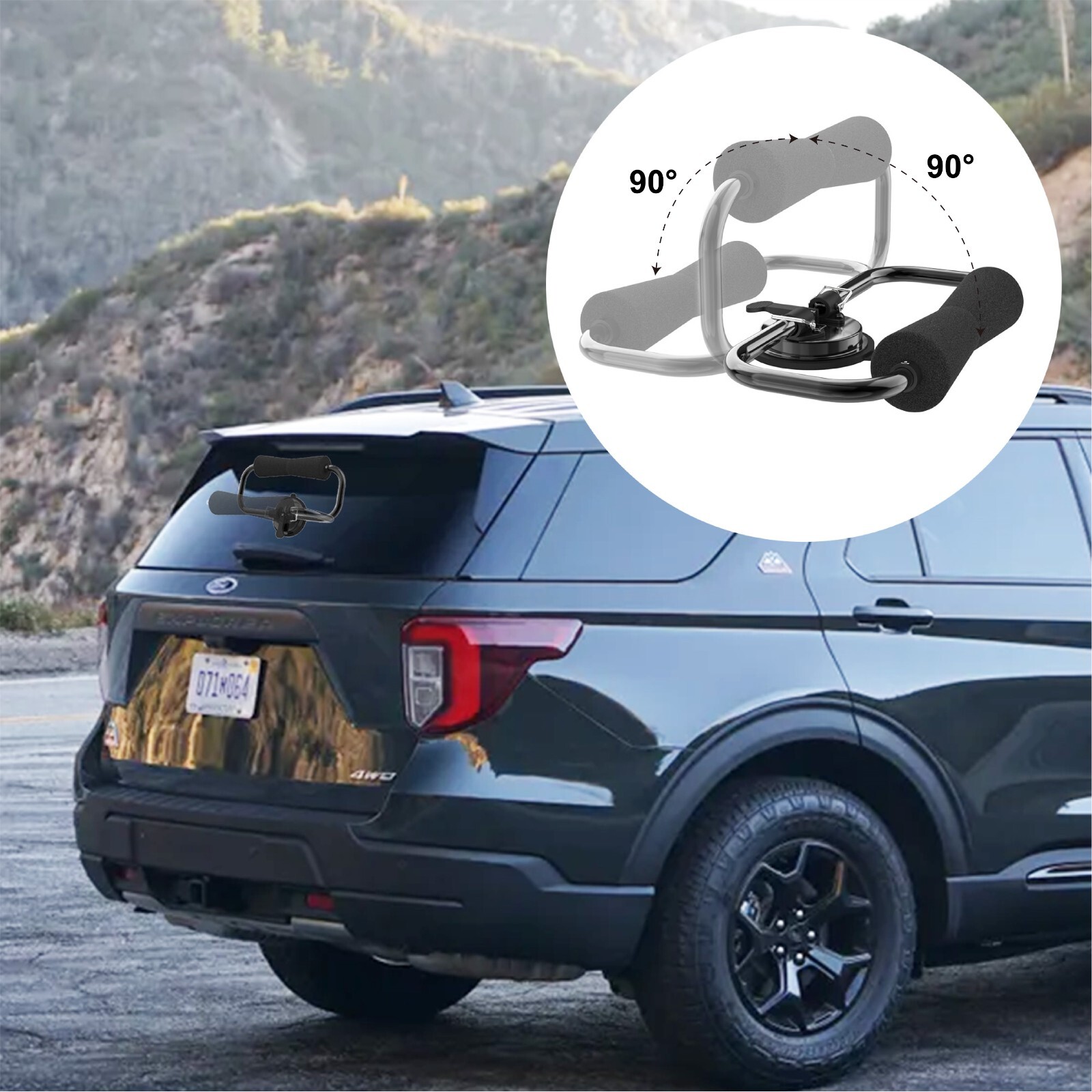 Roller Kayak Loading Assist Suction Cup Mount Surf Holder Boat Roller Canoe SUV