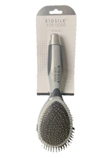 BioSilk for Pets BioSilk Dog Brush - Pin Brush With Built-In Comb