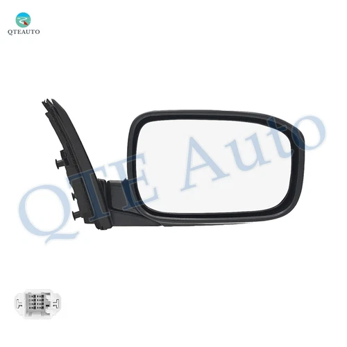 Right Side Power Foldaway View Mirror Black Smooth For 2003-2007 Honda Accord