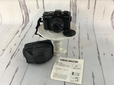 MAXIM MF-101X 35mm Camera with Case 50mm Color Optical Lens Vintage Works 
