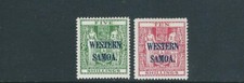 SAMOA 1945-50 OVPT Auf NZ Postwertzeichen (Scott 196-197) VF MH zY