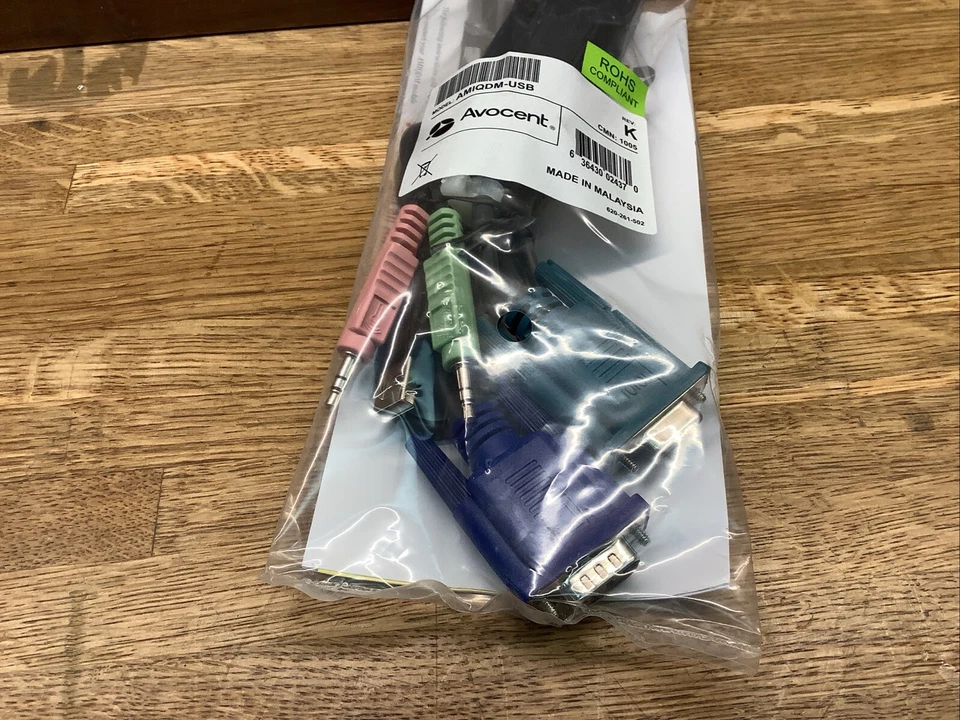 Avocent AMIQDM-USB KVM Cable 620-261-502 CMN: 1005 rev K Adapter - Image 4 of 4