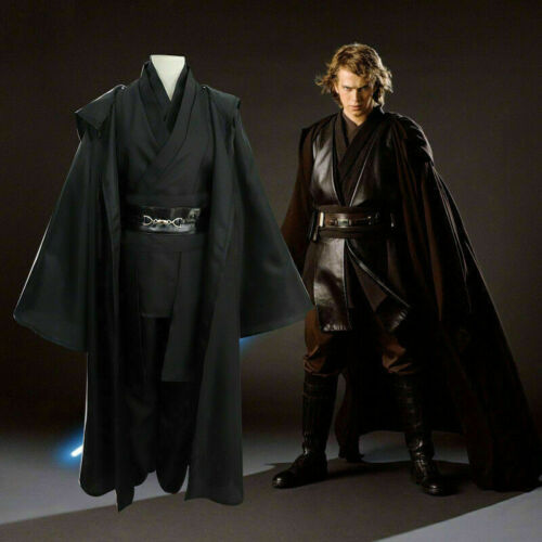 Cosplay Star Wars Robe Obi-Wan Kenobi Jedi Cloak Herren Kostüm Karneval Outfit - Bild 1 von 12