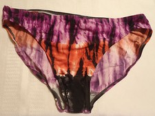 Island Escape Size 10 Tie Dye Swimsuit Bottom Front Lined Swim Panty NWT