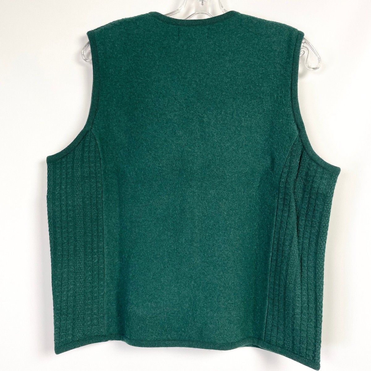 Pendleton Womens XL Sweater Vest Green Merino Wool Button Down Sleeveless  NWT | eBay