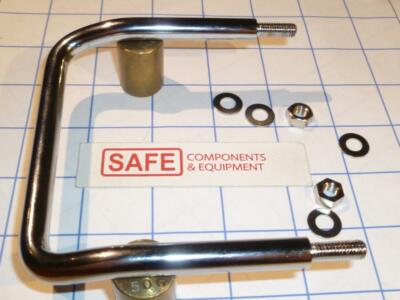 Round Bar Pull SS U-Handle Tilted Grip QTY-1 TAKIGEN A-1075-3-TMP 100mm OC F16
