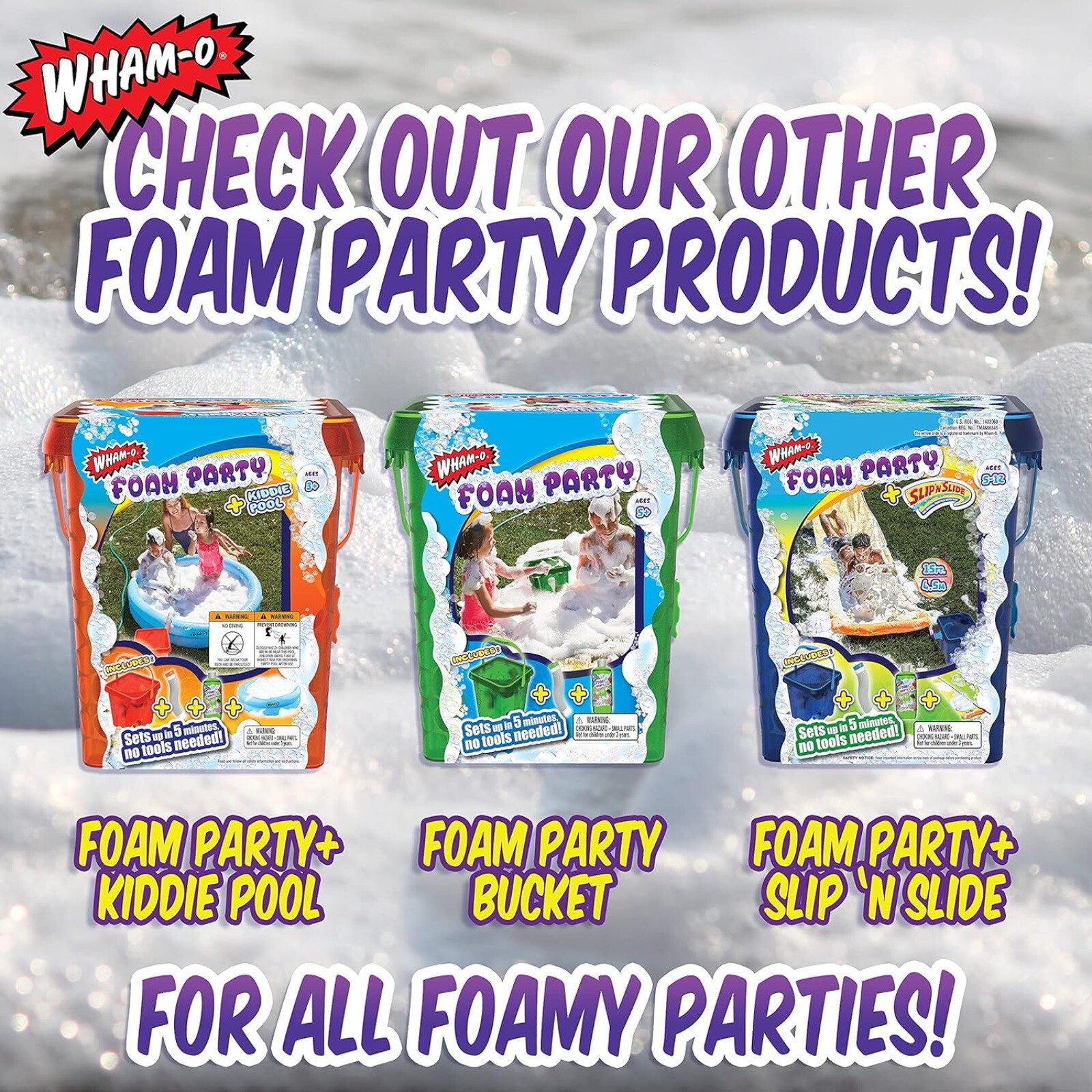 WhamO Foam Party Bucket Foam Maker for Kids Foam Parties eBay