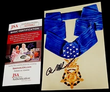 CHARLES HAGEMEISTER Medal of Honor SIGNED 4x6 Photo JSA COA MOH Army