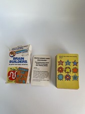 Vtg Brain Builders 36 Super Fun Pencil Activities 18014 Card Game Home School