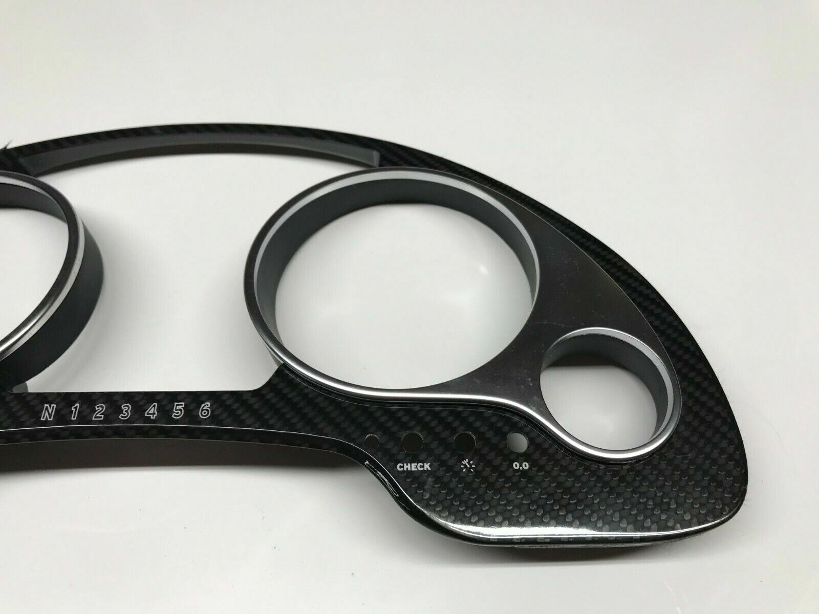 LAMBORGHINI GALLARDO CARBON FIBER INSTRUMENT CLUSTER BEZEL TRIM OEM 400857053F