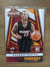 Shabazz Napier 2014-15 NBA Panini Threads Basketball Rookie Jersey Relic Card