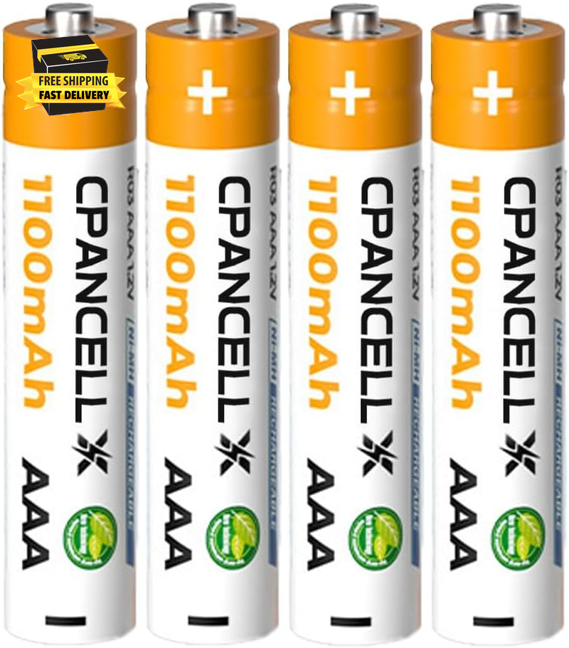 AAA Rechargeable Batteries 1100Mah AAA Rechargeable Nimh Battery (4 Count) ⭐️⭐️⭐-image