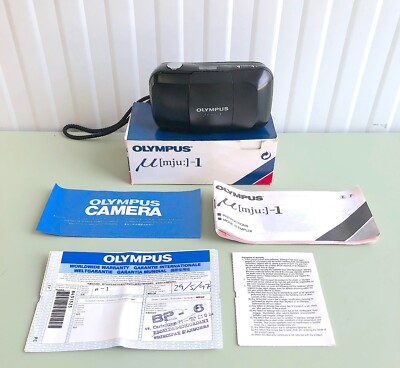 VINTAGE & RARE OLYMPUS MJU 1 POINT & SHOOT 35mm FILMKAMERA NIE BENUTZT GESCHENK 1997