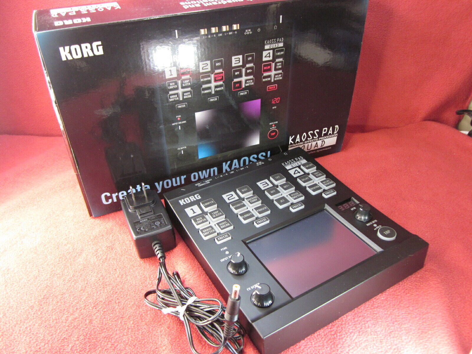 Korg Dynamic Effect Processor for DJ Chaos Kaoss Pad Quad Tested